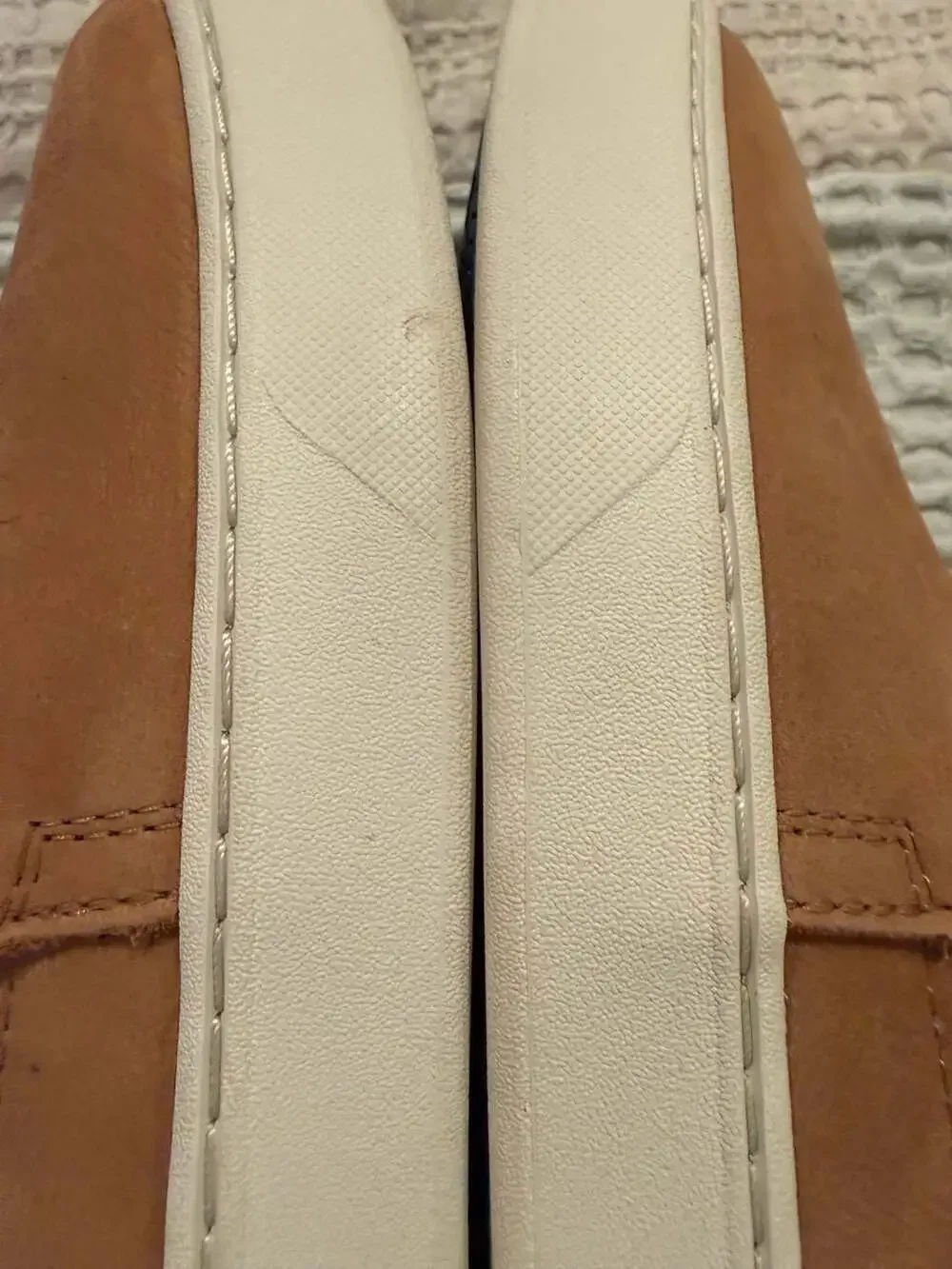 L.L. Bean Brown Leather Slip-On Sneakers